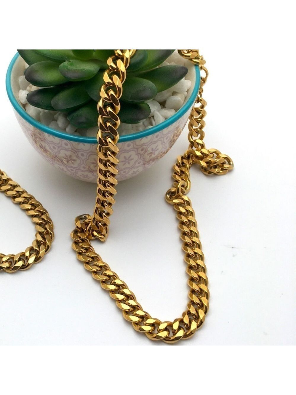 Hypoallergenic 18K Cuban Link Necklace